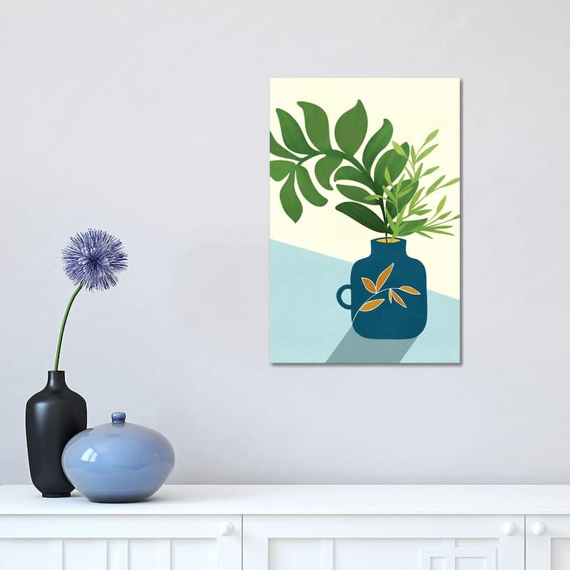 iCanvas "Vintage Window Garden" by Modern Tropical Canvas Print - 18x12x1.5