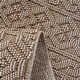 preview thumbnail 6 of 6, LOOM & LUXE Collection 2X8 Mocha/Geometric Area Rug - 96" D x 26" W x 0.28" H