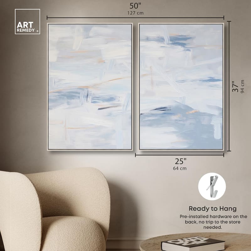 Frozen in Time I Canvas Set of 2 by Art Remedy