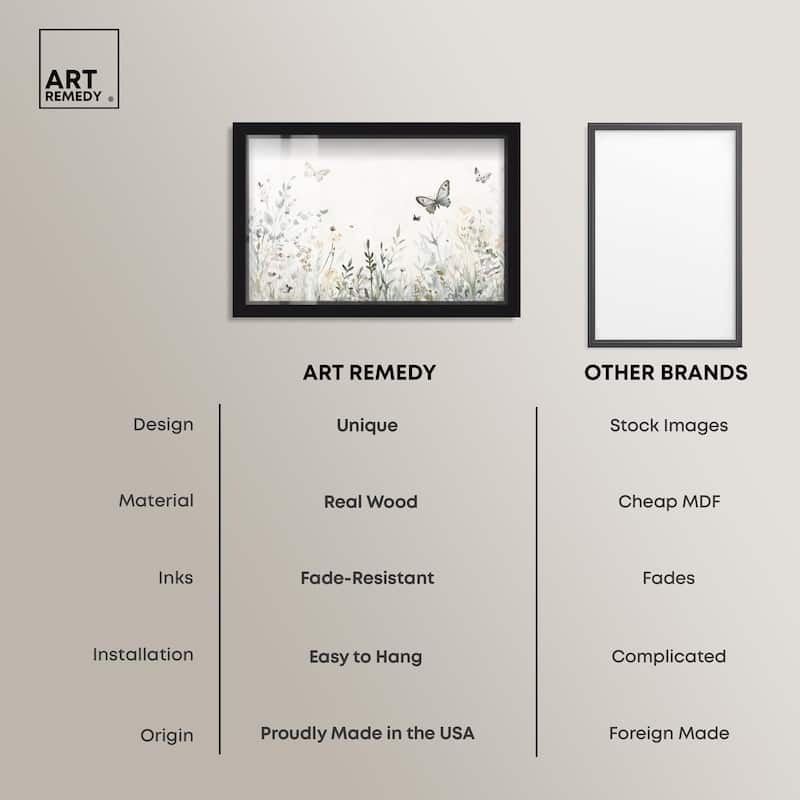 Butterfly Field Shadowbox by Art Remedy