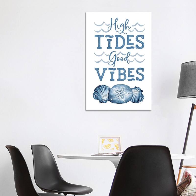 iCanvas "Deep Blue Sea X On White" by Tara Reed Canvas Print - 40x26x1.5