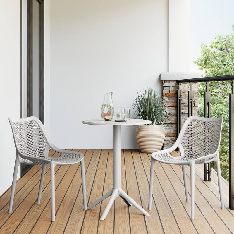Frond and Form 2-Person Outdoor Round Dining Set