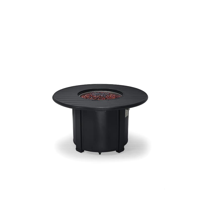 Slat Top 44" Round Fire Table