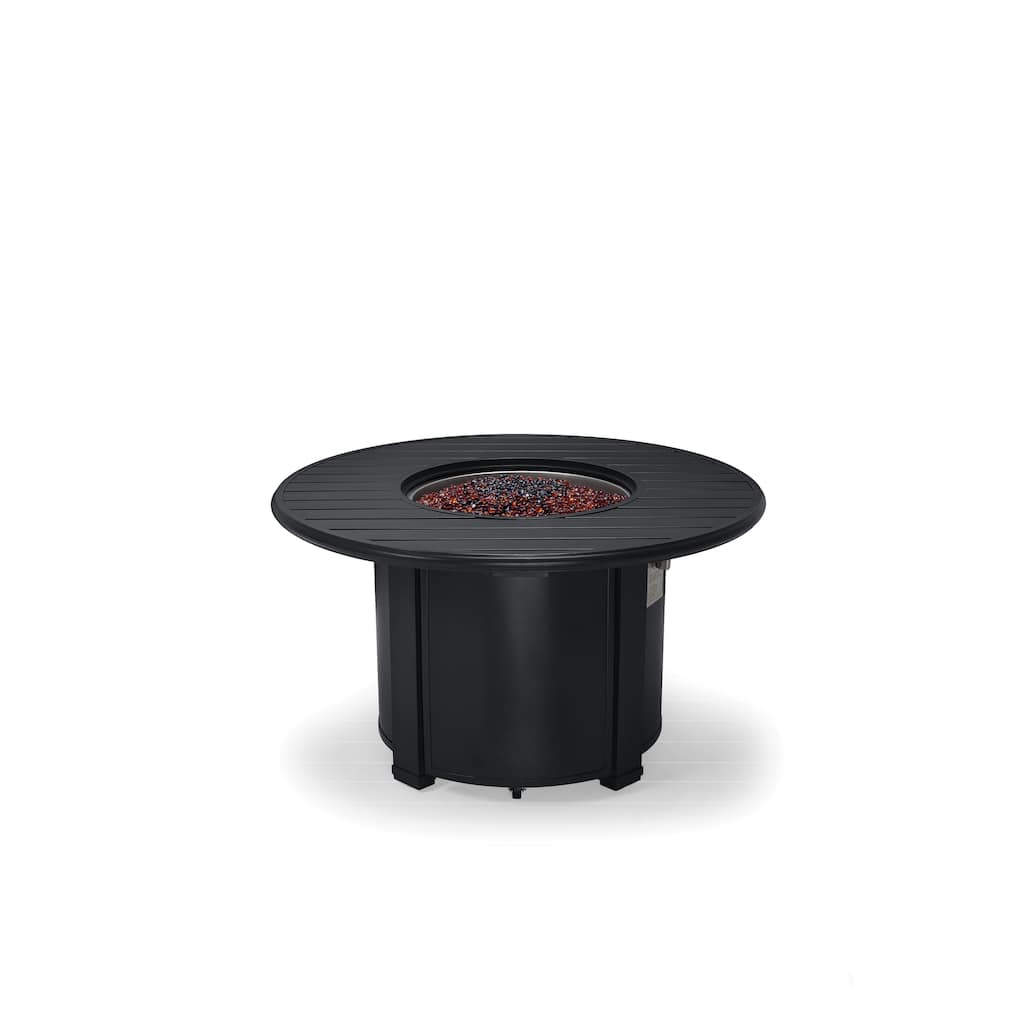 Slat Top 44" Round Fire Table
