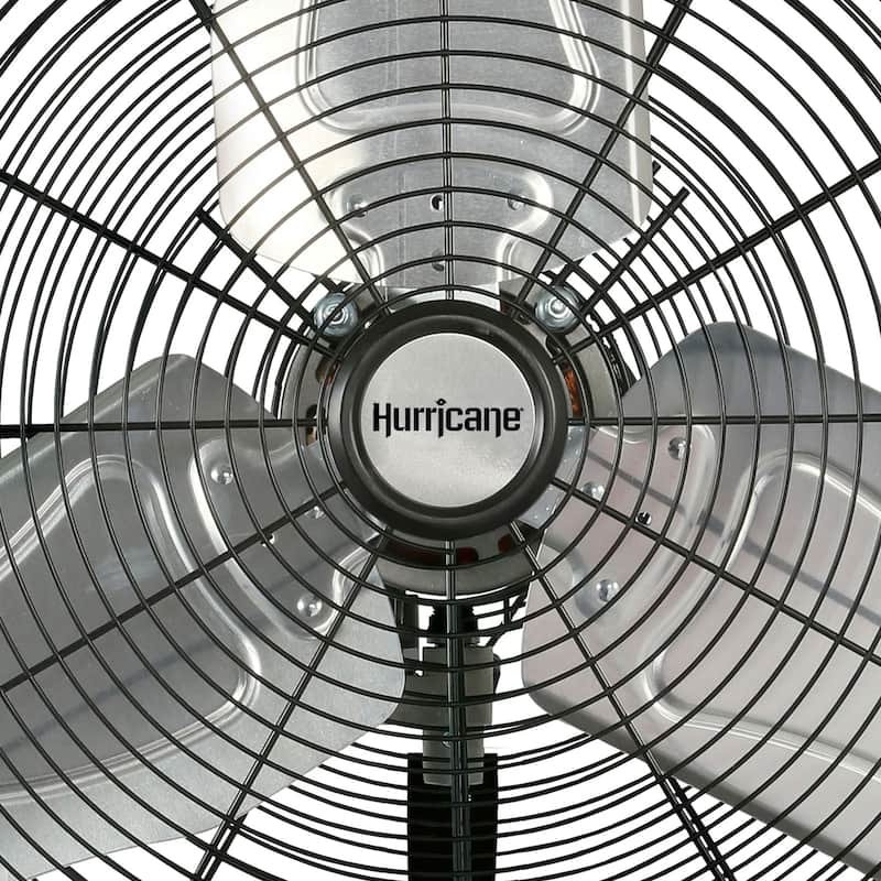 Hurricane 20 Inch Pro Commercial Grade Classic Oscillating Wall Mount Fan, Black