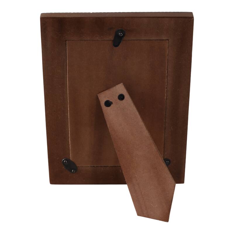 Resin Bone Wood Photo Frame Modern Inlay Style Home Office - 8" Ivory