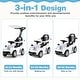 preview thumbnail 30 of 28, Gymax 3-in-1 Sliding Walker w/ Adjustable Canopy Horn Music & Light