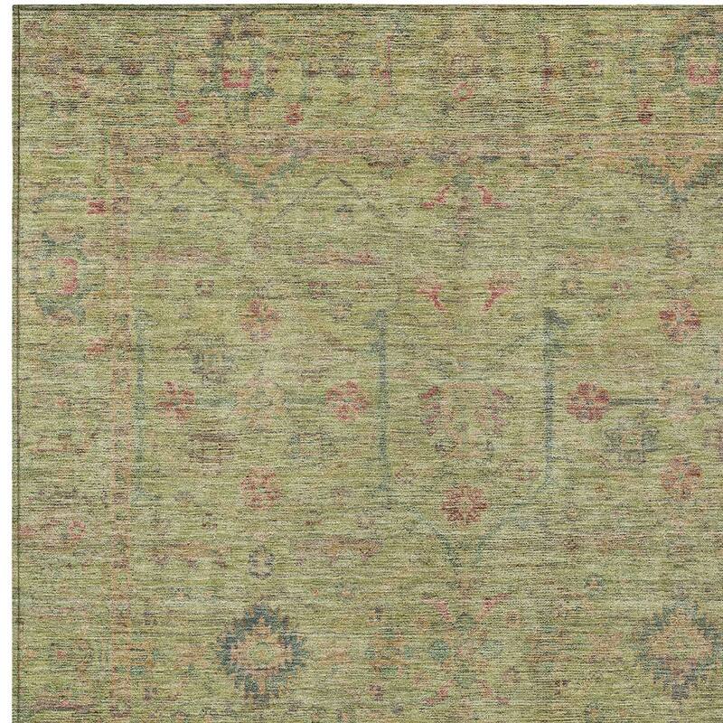 HomeRoots Floral Traditional Rectangle Outdoor Rug
