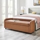 preview thumbnail 1 of 17, NPD Furniture Wendy Storage Bench Vintage Cider / Faux Leather