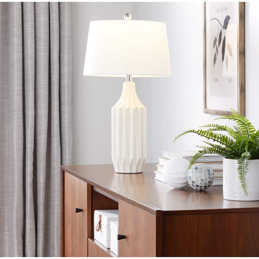 Silver Orchid Valberg 23" Ceramic Table Lamp