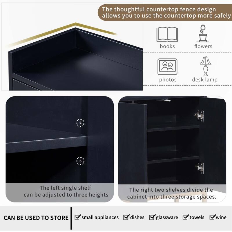 Modern Sideboard Elegant Buffet Cabinet with Large Storage