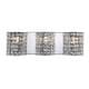 preview thumbnail 2 of 19, Jayne Deco 3-Light Metal/Crystal Classic Glam LED Vanity Light, by JONATHAN Y