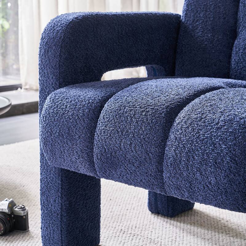 31.10" W Boucle Upholstered Accent Chair