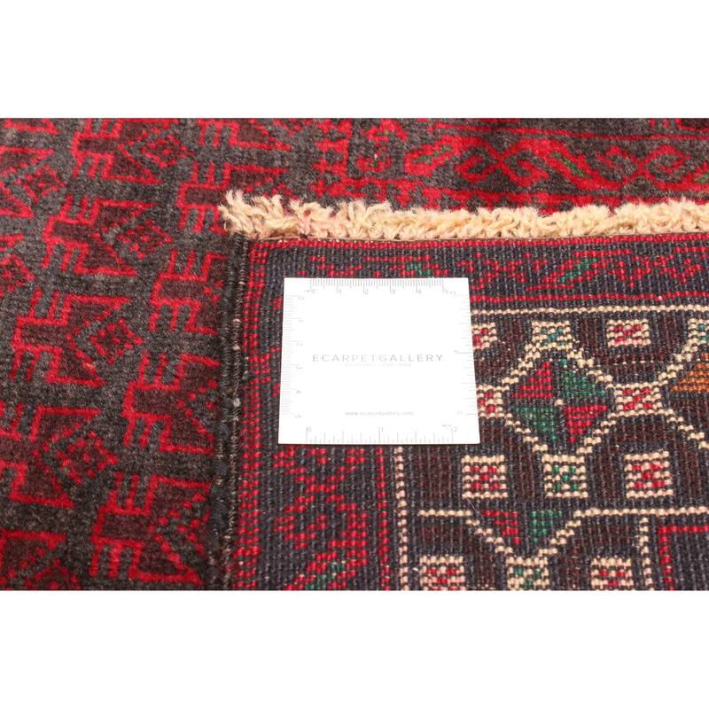 ECARPETGALLERY Hand-knotted Teimani Dark Grey Wool Rug - 2'10 x 4'5