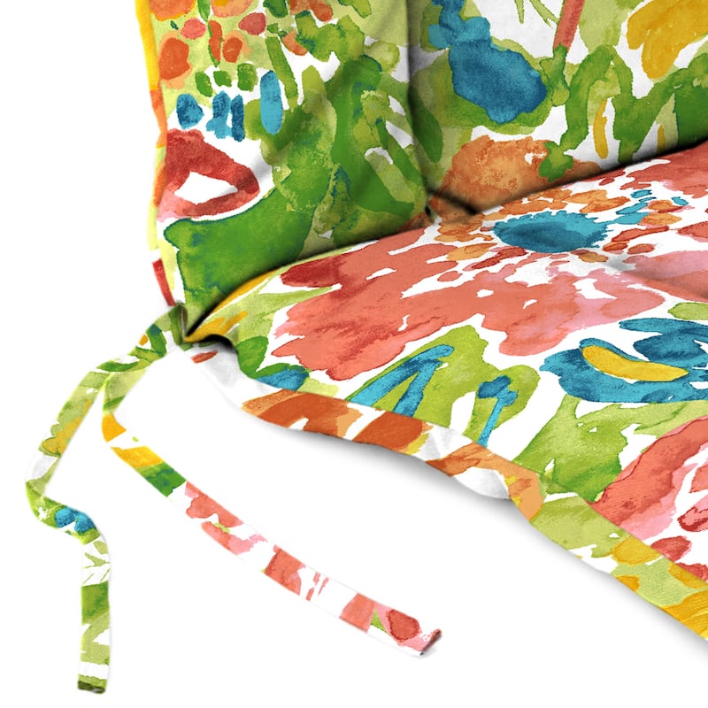 21" x 38" Outdoor Chair Cushion with Ties and Loop - 38'' L x 21'' W x 3.5'' H