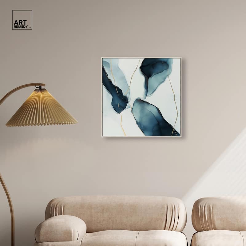 Cerulean Flow II Canvas by Art Remedy