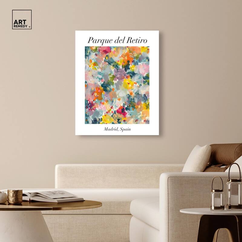 Retiro Park Canvas by Art Remedy, Gallery Wrapped