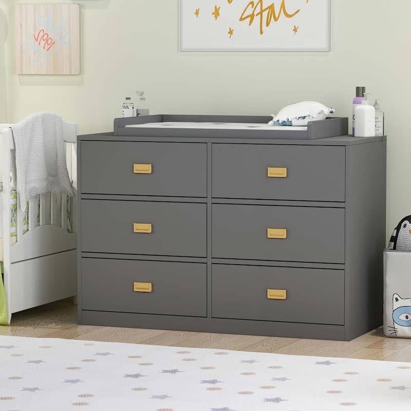 Timechee 45.1"W Changing Table Dresser