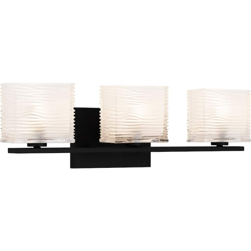 Westcap 3-Light Matte Black Bath Light