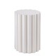 preview thumbnail 1 of 3, Iron White Beige Stool - Medium