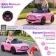 preview thumbnail 9 of 38, Gymax Licensed Ford Mach E Electric Vehicle w/Parent Control LED