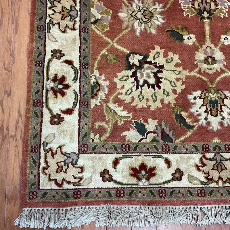 HERAT ORIENTAL Handmade Mahal Wool Rug - 4'2" x 6'2"