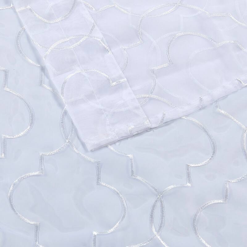 Serenta Kitchen Curtain 3 Pieces Set (Rod Pocket Tier Pair / Valance) - Set of 3