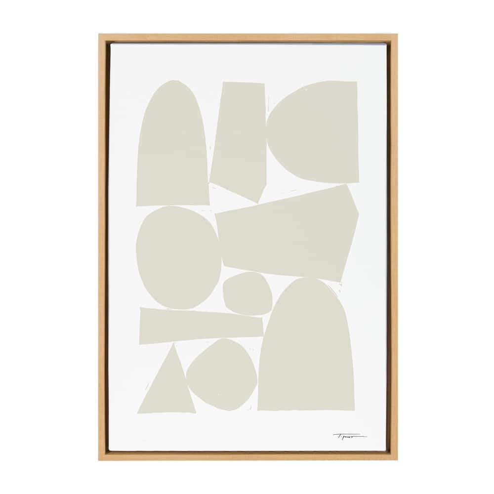 Kate and Laurel Sylvie II Neutral Framed Canvas by Statement Goods