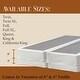 preview thumbnail 7 of 7, Onetan 4-Inch Wooden Box Spring, Low Profile Split Bed Foundation Ideal for Mattress, No Assembly Needed, White & black.