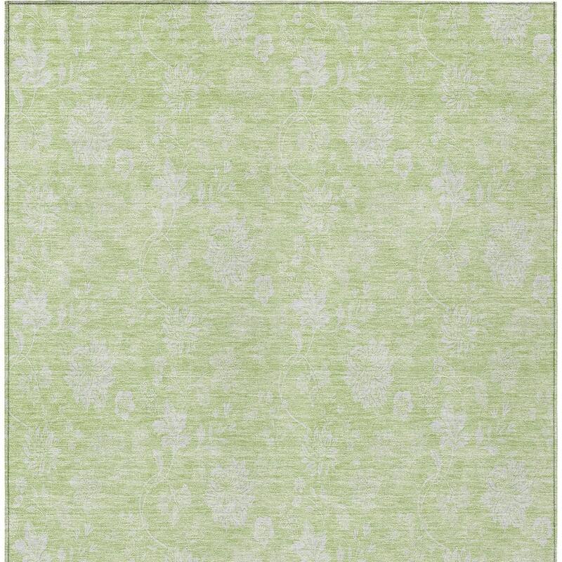 HomeRoots Floral Transitional Rectangle Outdoor Rug