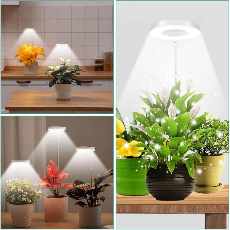 3.5in LED Retractable Full Spectrum Timed Plant Grow Light, 5W White