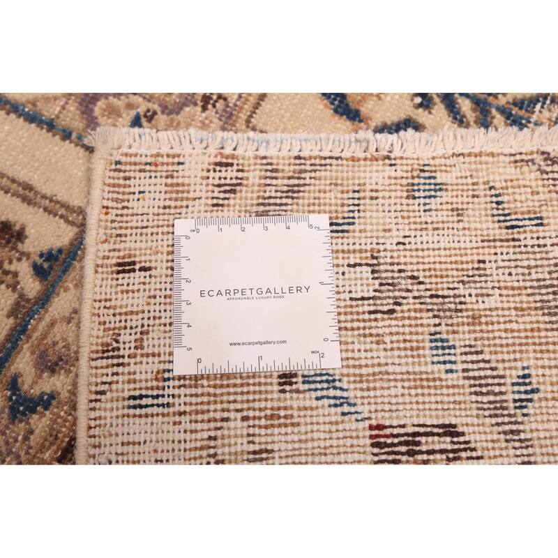 ECARPETGALLERY Hand-knotted Kayseri Vintage Brown Wool Rug - 6'9 x 9'9