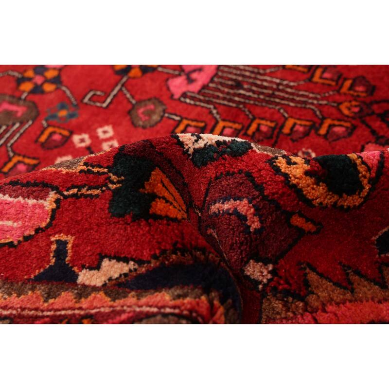 ECARPETGALLERY Hand-knotted Andelz Red Wool Rug - 4'9 x 8'11