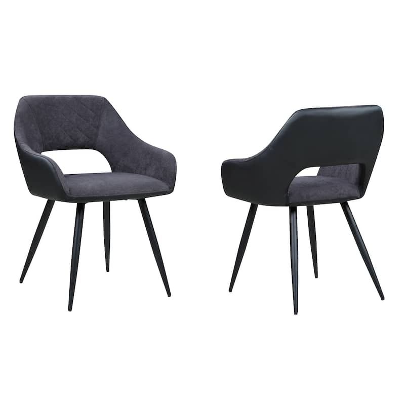 Somette Henry Open-Back Side Chair, Set of 2 - 23.2" x 23.6" x 31.1"