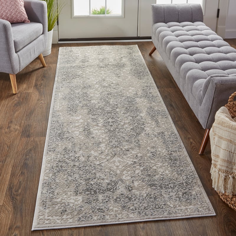 Grand Bazaar Alexander Machine Made Distressed Modern Area Rug