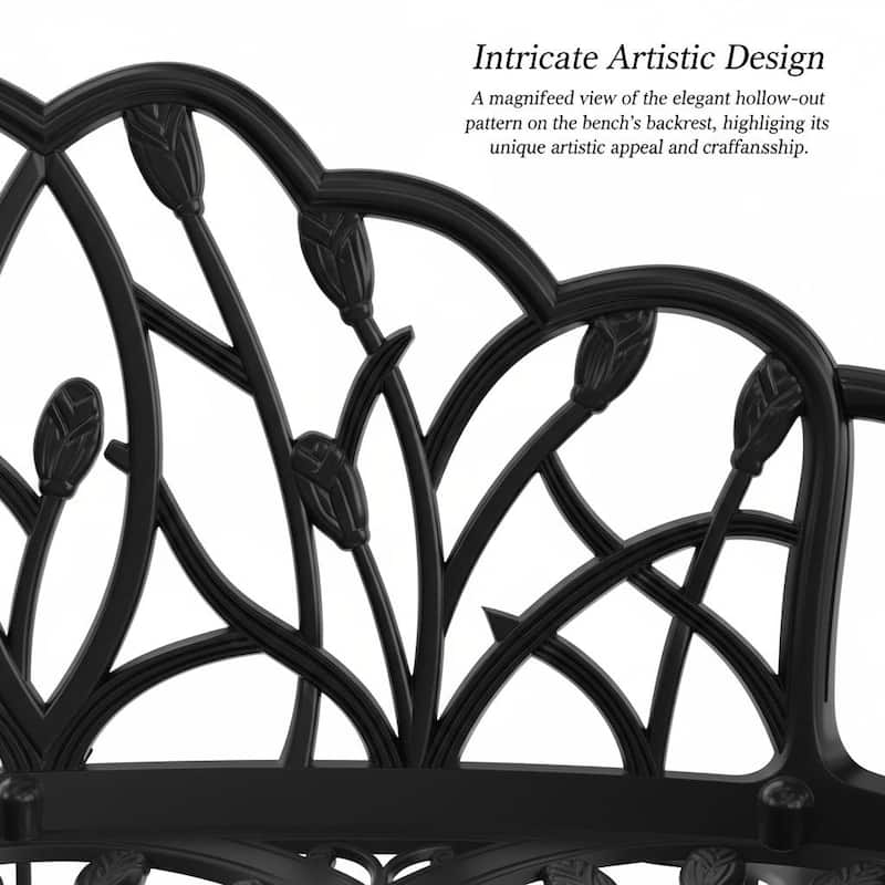 Sleek Aluminum Outdoor Loveseat for Modern Patios