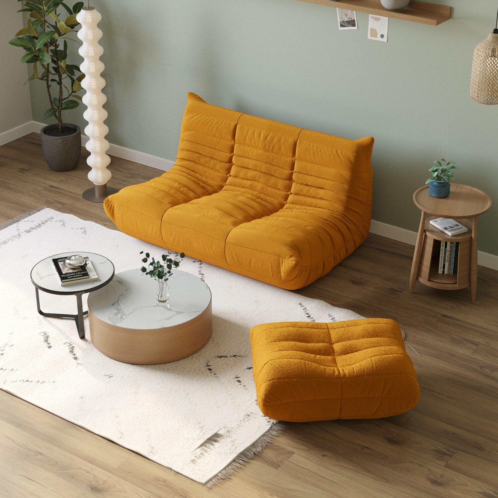 Fireside chair and footstool sales