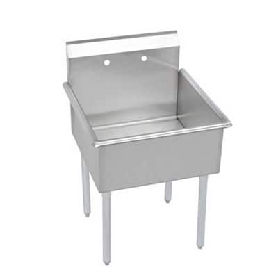 Elkay Budget 21" Single Basin Stainless Steel Utility Sink for Free - Stainless Steel