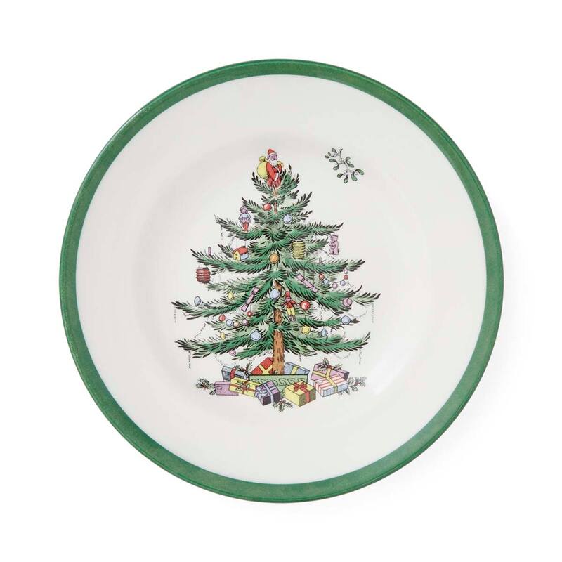 Spode Set of 4 Christmas Tree Plates