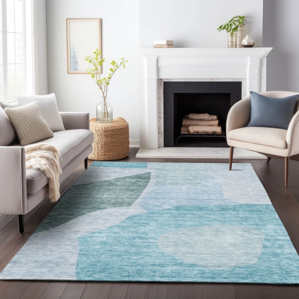 Premium Washable Super Soft Contemporary Geometric Mayfield Rug