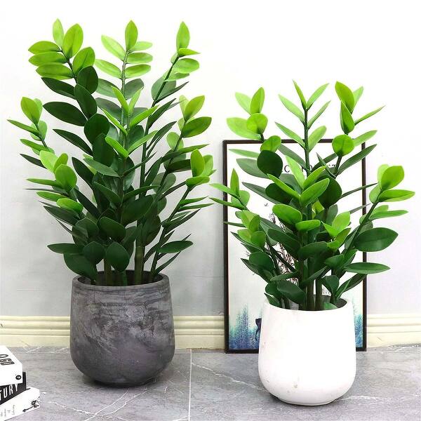 fiddle leaf fig faux tree Artificial Fiddle Leaf Fig Tree with White Pot  Realistic Faux Plant, 4FT  5FT 6FT