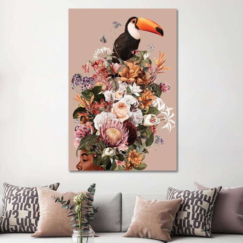 iCanvas "Floral Woman I" by Danilo de Alexandria Canvas Print