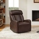 preview thumbnail 29 of 28, Kinsley Triple Motor Leather Power Swivel Recliner with Adjustable Lumbar