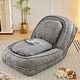 preview thumbnail 1 of 22, Roomfitters Lazy Sofa Couch ,5 Adjustable Position,sit,sleep,fold,suit to put in bedroom, living room ,Space Saving Design Grey