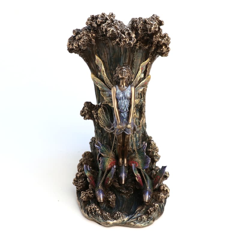 10.43" H SURFER'S DREAM BY JOSEPHINE WALL Cold Cast Bronze - 6.3"x9.84"x10.43"
