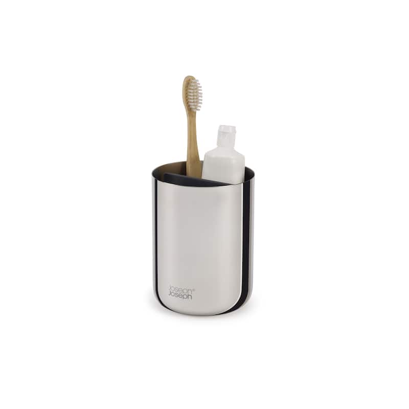Joseph Joseph EasyStore Luxe Steel Toothbrush Holder - Stainless-steel - Small