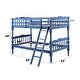 preview thumbnail 7 of 14, Twin/Twin Bunk Bed, Convertible Design with RF Front Ladders