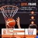 preview thumbnail 11 of 19, Basketball Rim, Wall Door Mounted Basketball Hoop, Heavy Duty Q235 Basketball Flex Rim Goal Replacement with Net