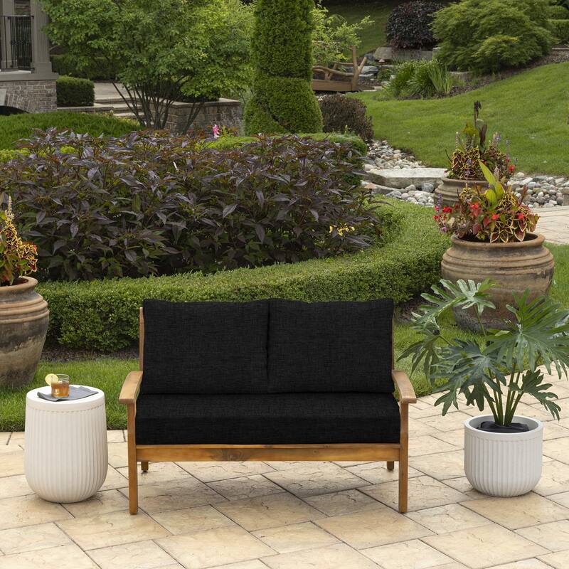 ARDEN Outdoor Loveseat Cushion Set, 48 x 24