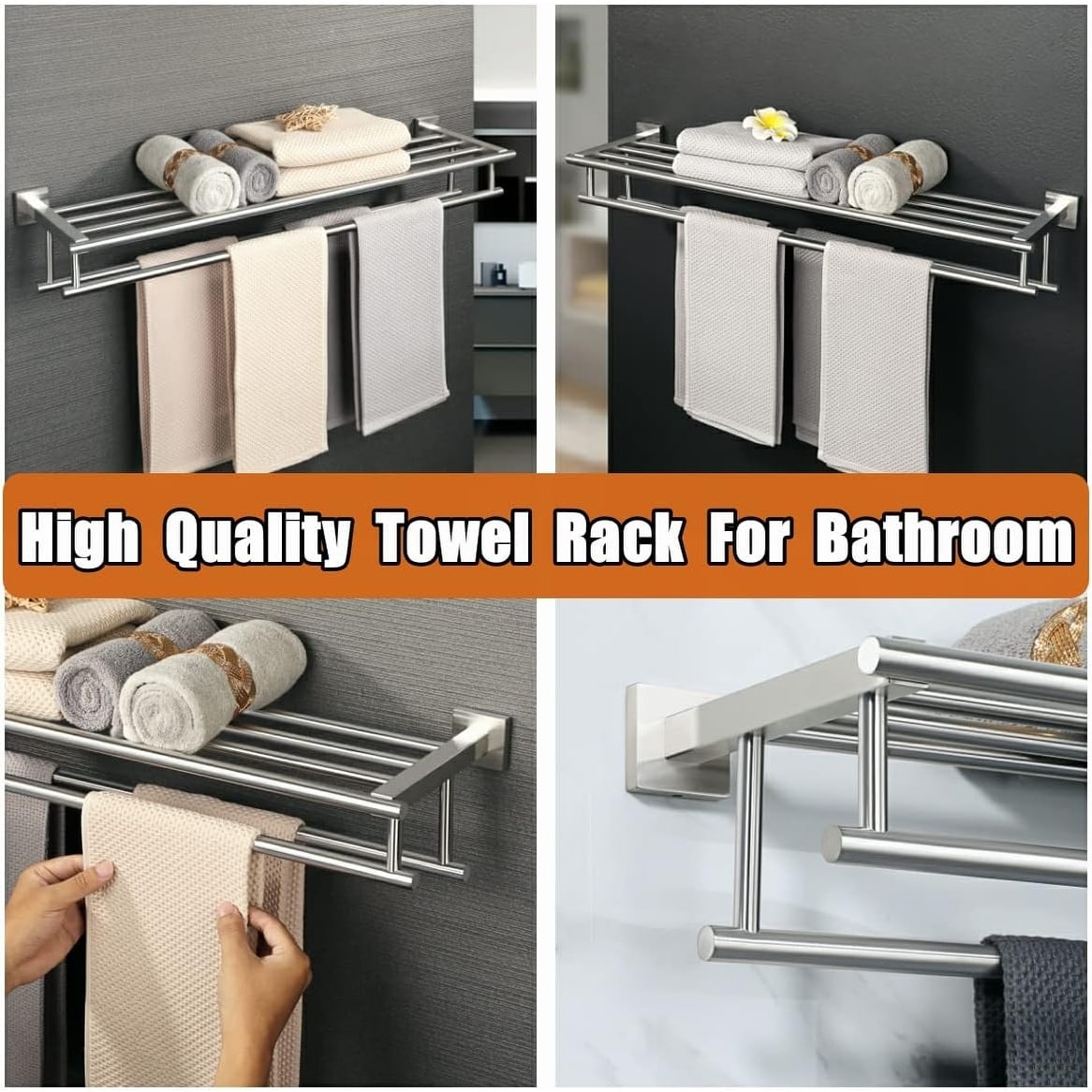 32 inch double towel sale bar